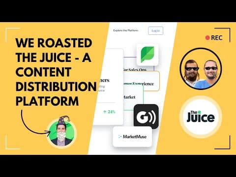 We Roasted theJuice: Headers, Content Strategy, Foundations